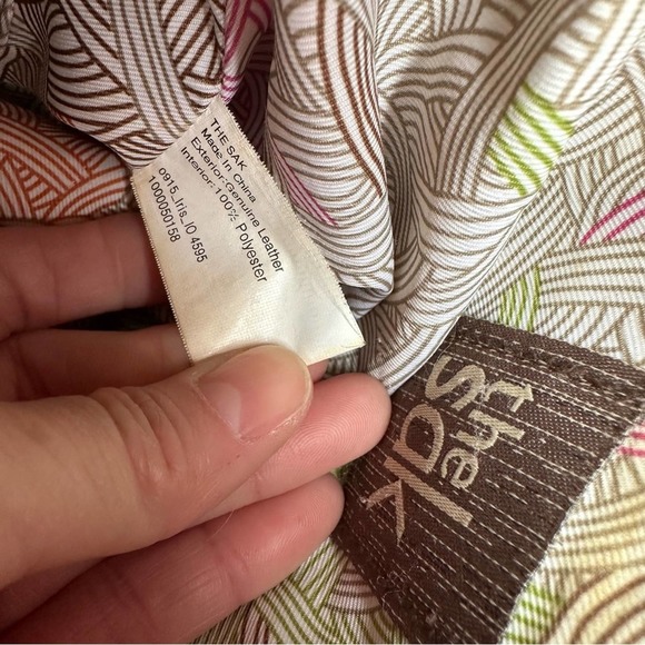 The Sak Leather Crossbody Bag Womens Purse Pebbled Leather Soft Adjustable Red - Picture 2 of 13